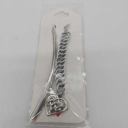 Silver Half Persian 4-1 with Celtic Heart Charm Bookmark - view 3