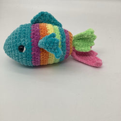 Crochet Rainbow Fish - view 2