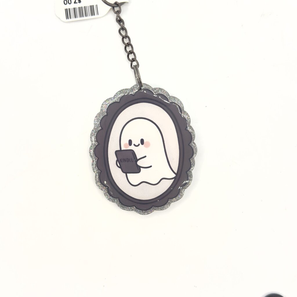 E-Reader Ghost Keychain