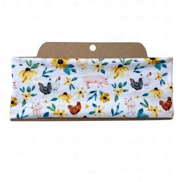 Farm Animal Fun Soft Stretch Twist Knot Headband