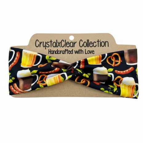 Beer and Bratwursts Soft Stretch Twist Knot Headband
