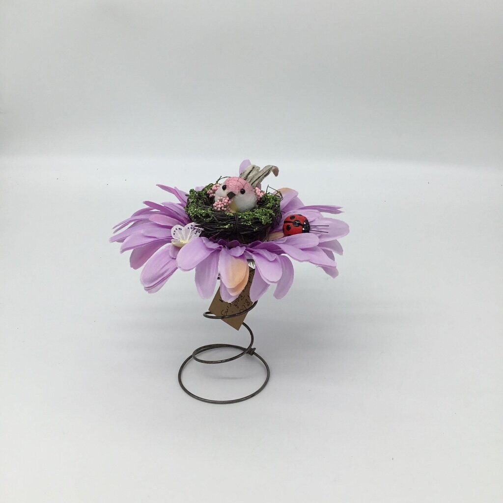 Bird and Nest on Vintage Spring