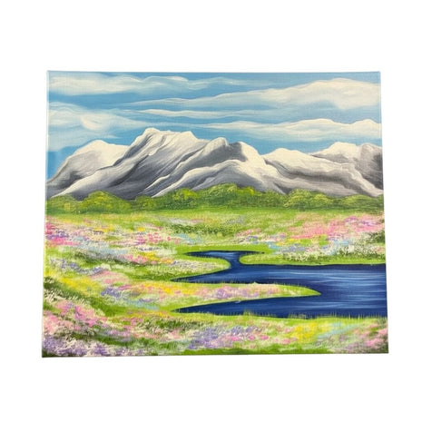 Spring Meadow and mountains