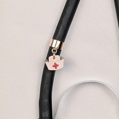 Nurse's Hat Stethoscope Charm