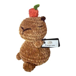 Crocheted weighted capybara plushie - view 2