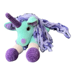 Giant leggy unicorn crochet plushie - view 2