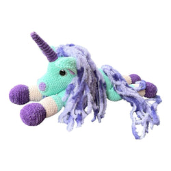 Giant leggy unicorn crochet plushie - view 1