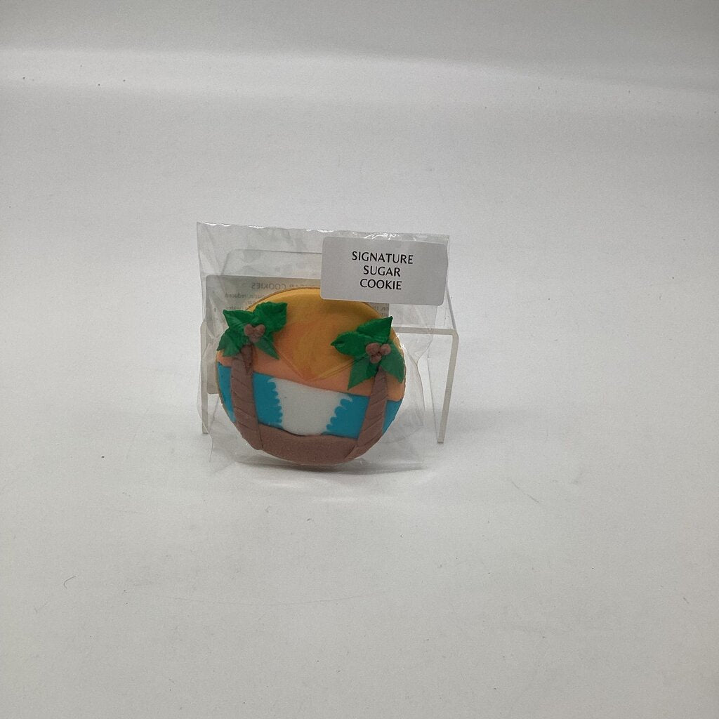 Beach Decorated Sugar Cookie