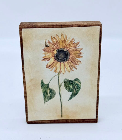 Sunflower Printed Block