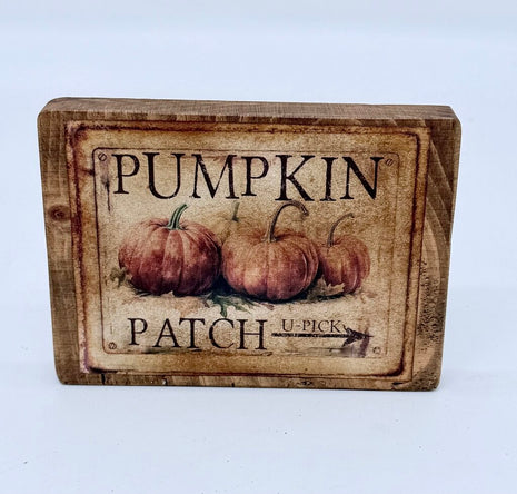Pumpkin Patch Printed Block
