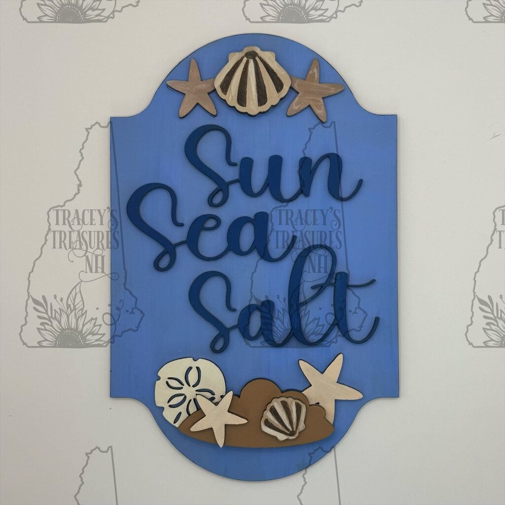 Beach Life Shells insert for Interchangeable Easel Stand