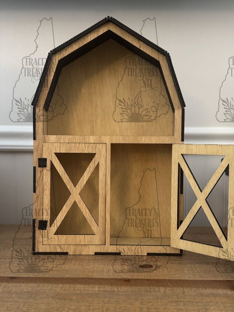 Tiered Tray Barn Cabinet