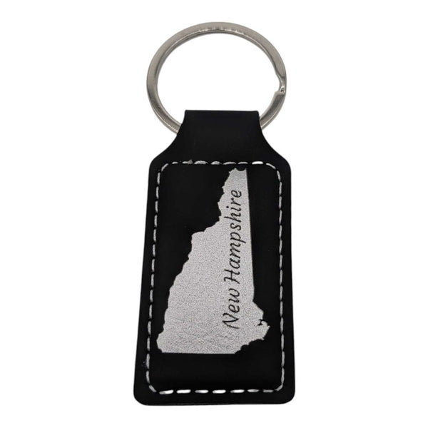 NH Souvenir Keychain Black Leather