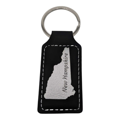 NH Souvenir Keychain Black Leather