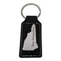 NH Souvenir Keychain Black Leather