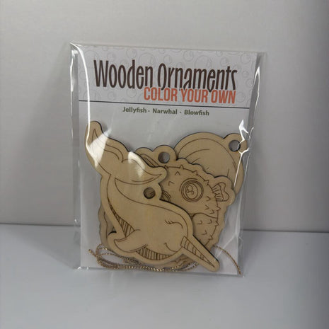 Color Your Own 3 pack of ornaments - Ocean Animals