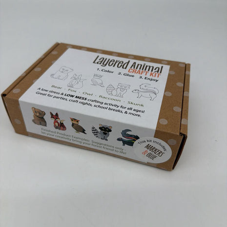 Color Your Own Kit - Woodland Animals - w/ Markers
