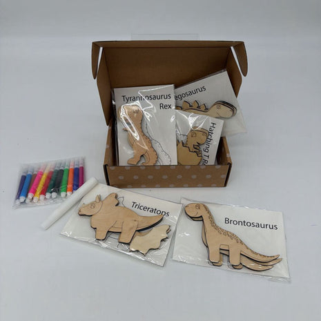 Color Your Own Kit - Dinos - w/ Markers