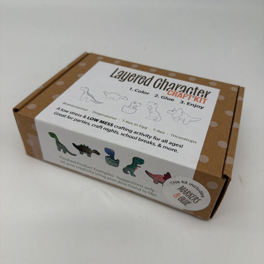 Color Your Own Kit - Dinos - w/ Markers