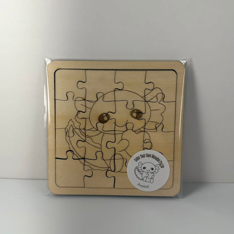 Color Your Own Puzzle - Axolotl