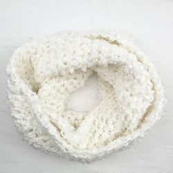 Chunky Infinity Scarf - White - view 1