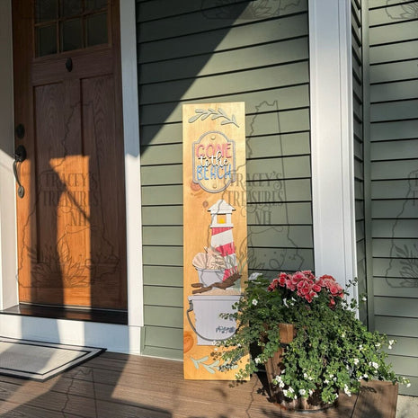 Porch Leaner insert "Lighthouse Beach"