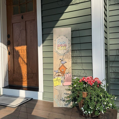 Porch Leaner insert "Spring Garden"