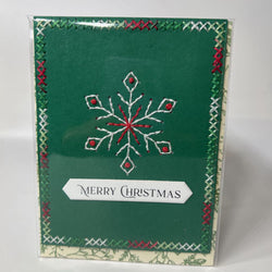 Stitched snowflake card - view 1
