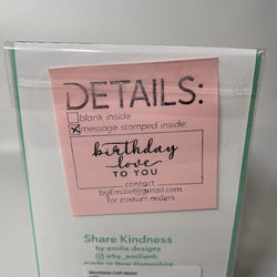 60th stitched card - view 2