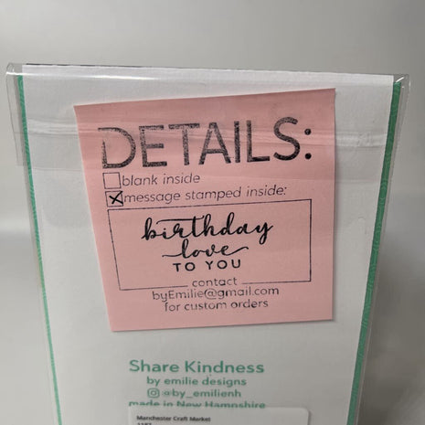60th stitched card
