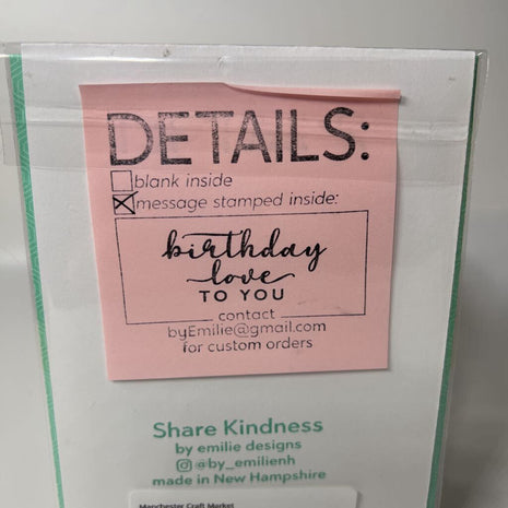 60th stitched card