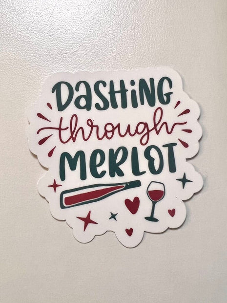 Sticker - Dashing thru Merlot