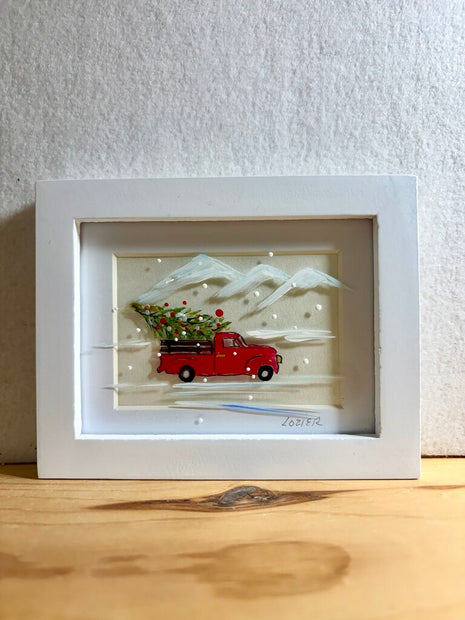 Red truck mini frame