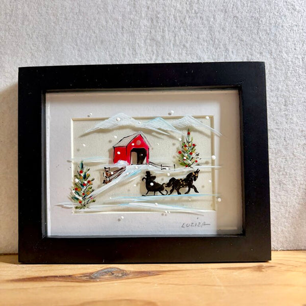 Barn horse mini frame