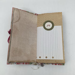 Happy Holly handmade journal - view 2