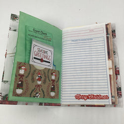 Green striped Christmas handmade December Daily journal - view 3