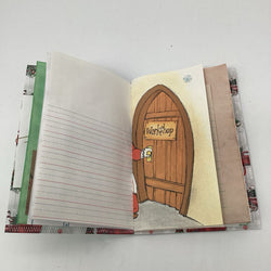 Green striped Christmas handmade December Daily journal - view 4
