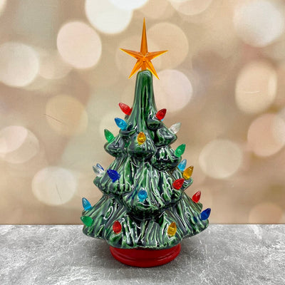 *PRE-ORDER: Vintage Light Up Tree Green Mini - Battery Operated