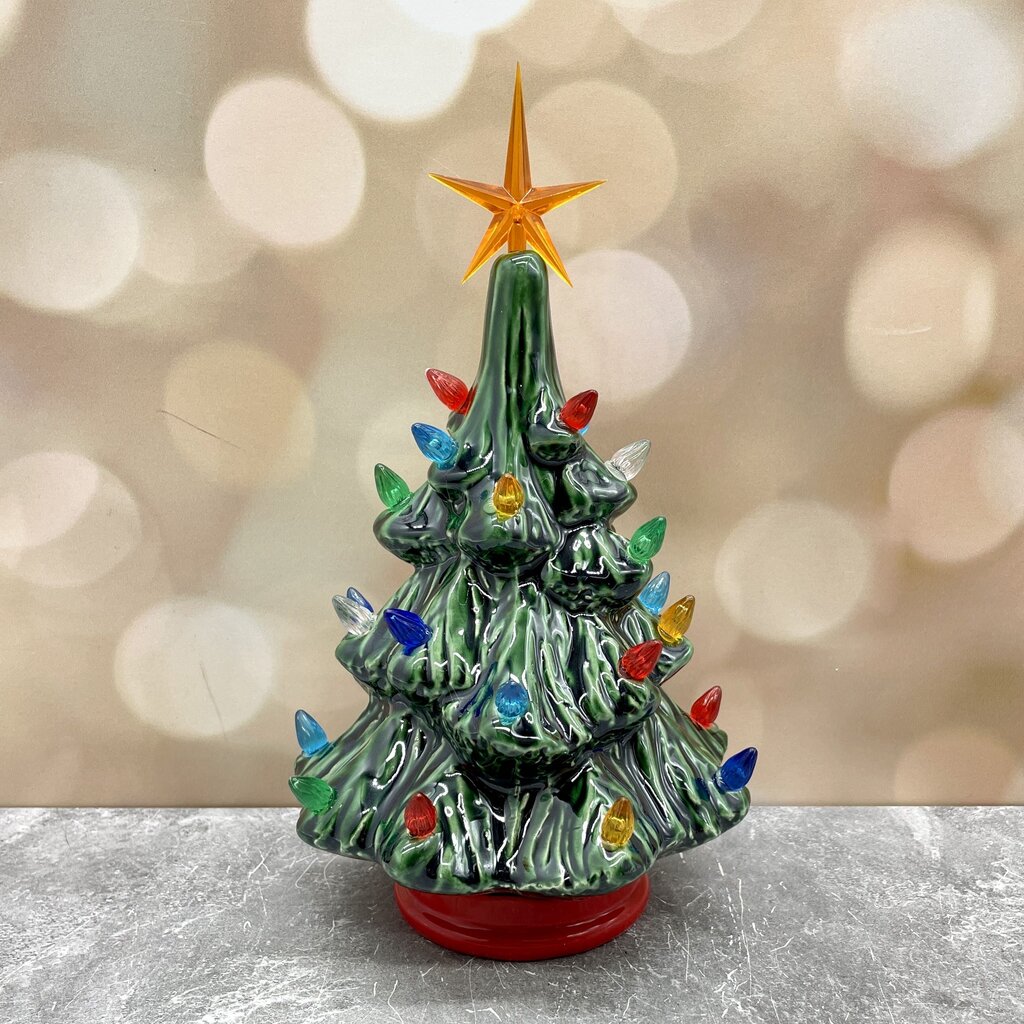*PRE-ORDER: Vintage Light Up Tree Green Mini - Battery Operated