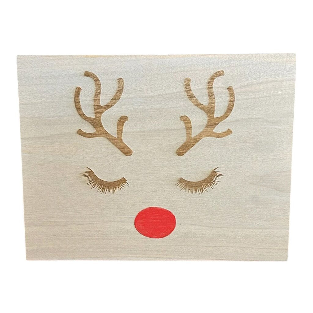 Miss Rudolph Reindeer Shelf Sitter