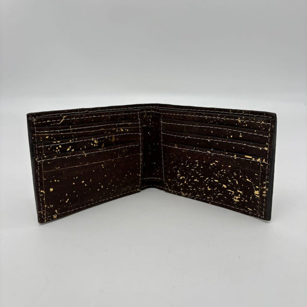 Classic Cork Bifold Wallet- Brown