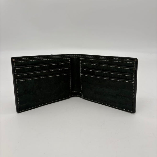 Classic Cork Bifold Wallet- Forest Green