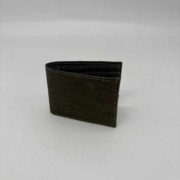 Classic Cork Bifold Wallet- Hunter Green