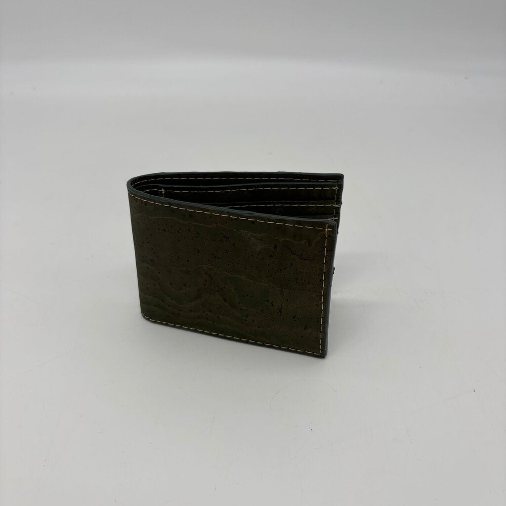 Classic Cork Bifold Wallet- Hunter Green