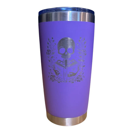 20 oz Tumbler Skelly Reading