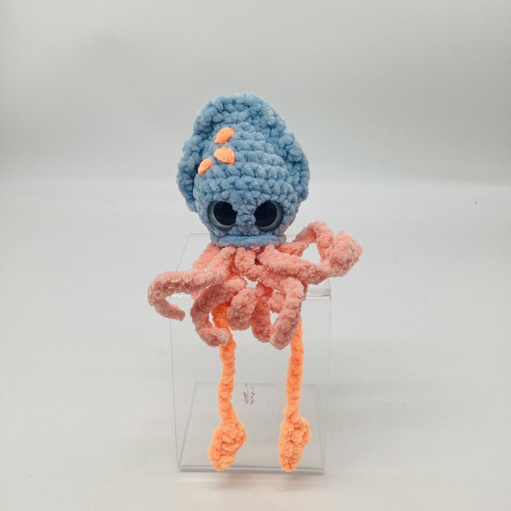 Blue and Orange Fidget Squid