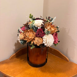 Lantern filled with Sola Wood Flowers - view 4
