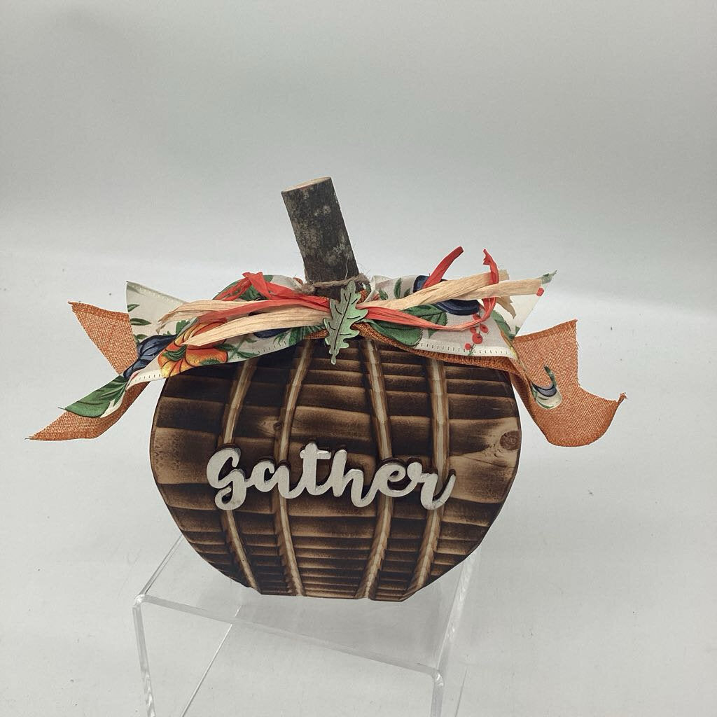 Wooden Pumpkin/Gather