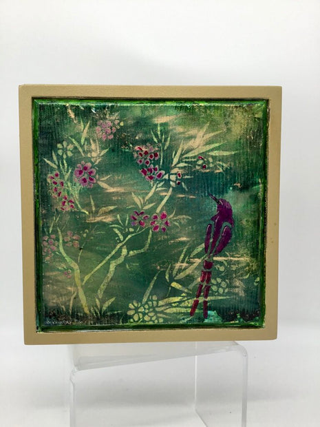 8x8 ShelfSitter-AsianBird & Flowers