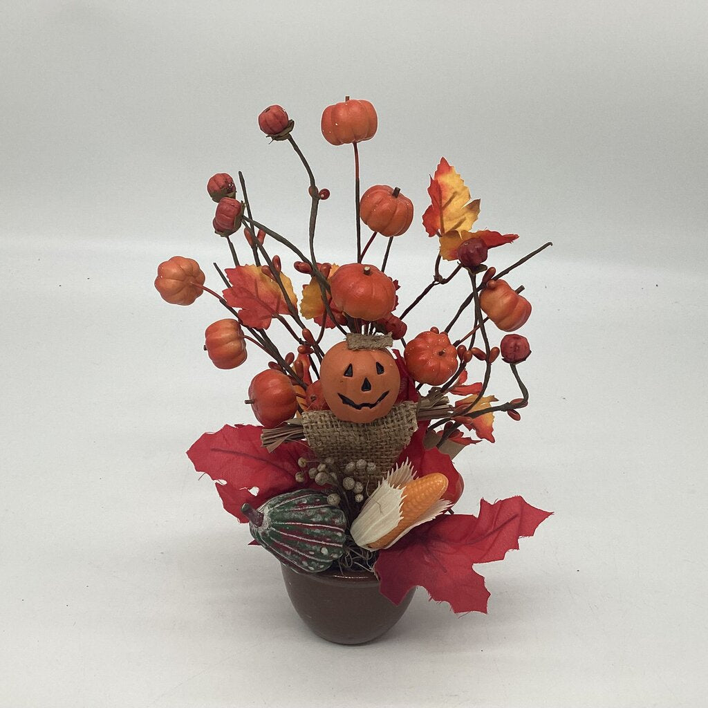 Jack O Scarecrow Floral Bowl
